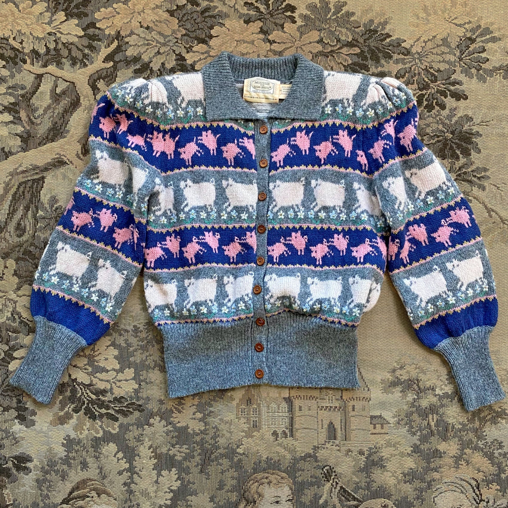 1980s Susan Bristol Novelty Cardigan – Sweet Disorder Vintage