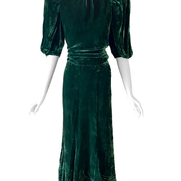 1930s best sale velvet dress