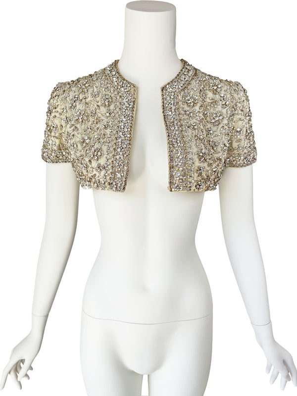 1960s Rhinestone Embellished Shrug