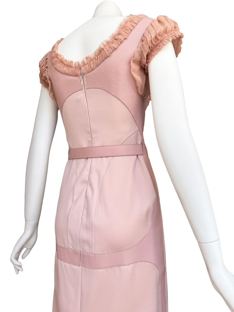 Alexander McQueen Fall 2002 'Supercalifragilistic' Pink Harness Dress