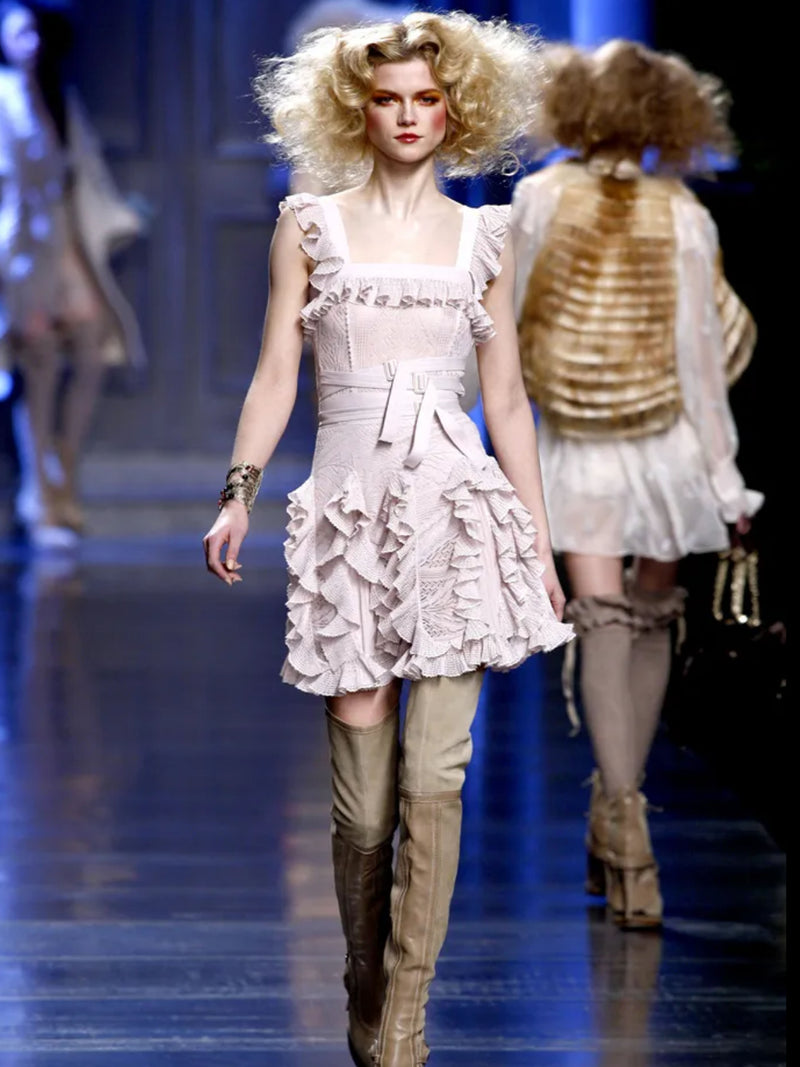 Christian Dior by John Galliano 2010 Chantilly Lace Mini Dress