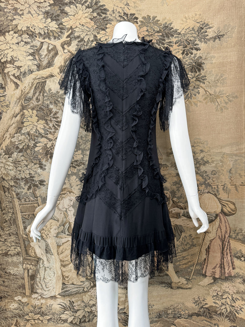 Christian Dior by John Galliano 2010 Chantilly Lace Mini Dress