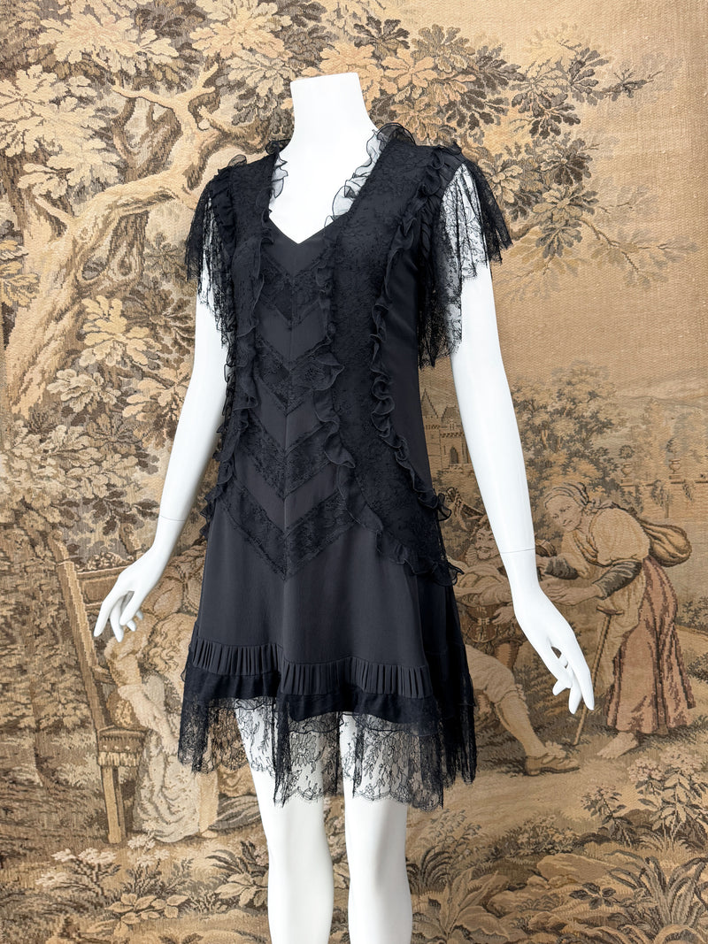 Christian Dior by John Galliano 2010 Chantilly Lace Mini Dress