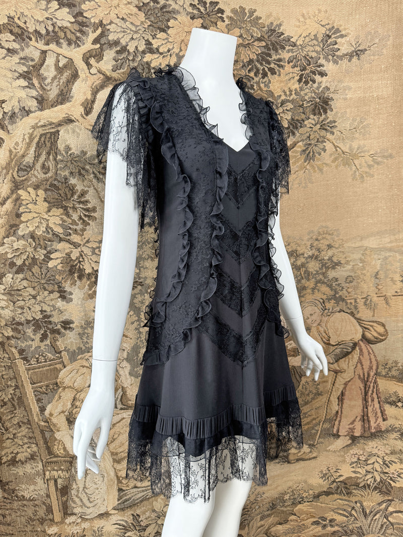 Christian Dior by John Galliano 2010 Chantilly Lace Mini Dress