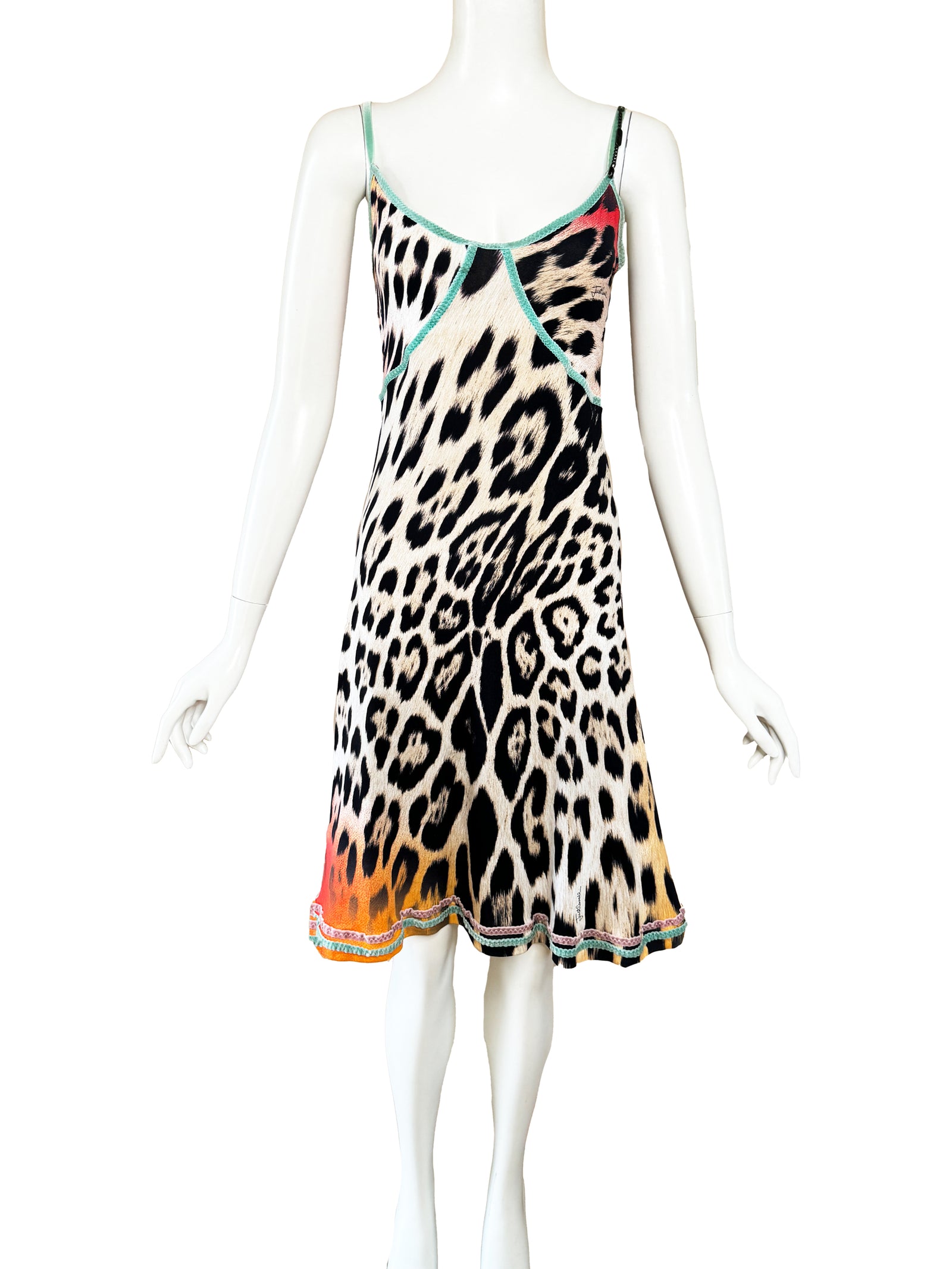 Cavalli leopard dress best sale