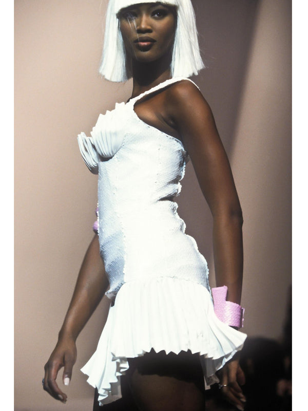 Thierry Mugler Spring 1994 Goddess Mini Dress