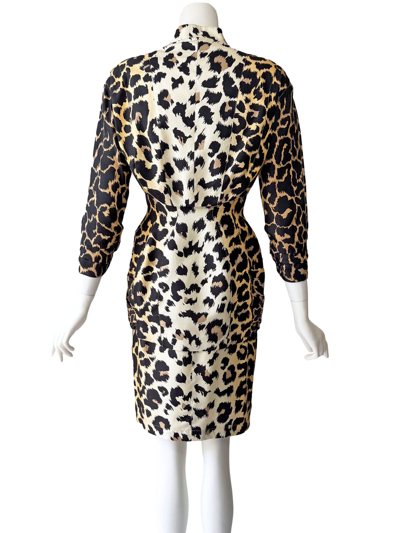 Thierry Mugler Spring 1996 Animal Print Skirt Suit