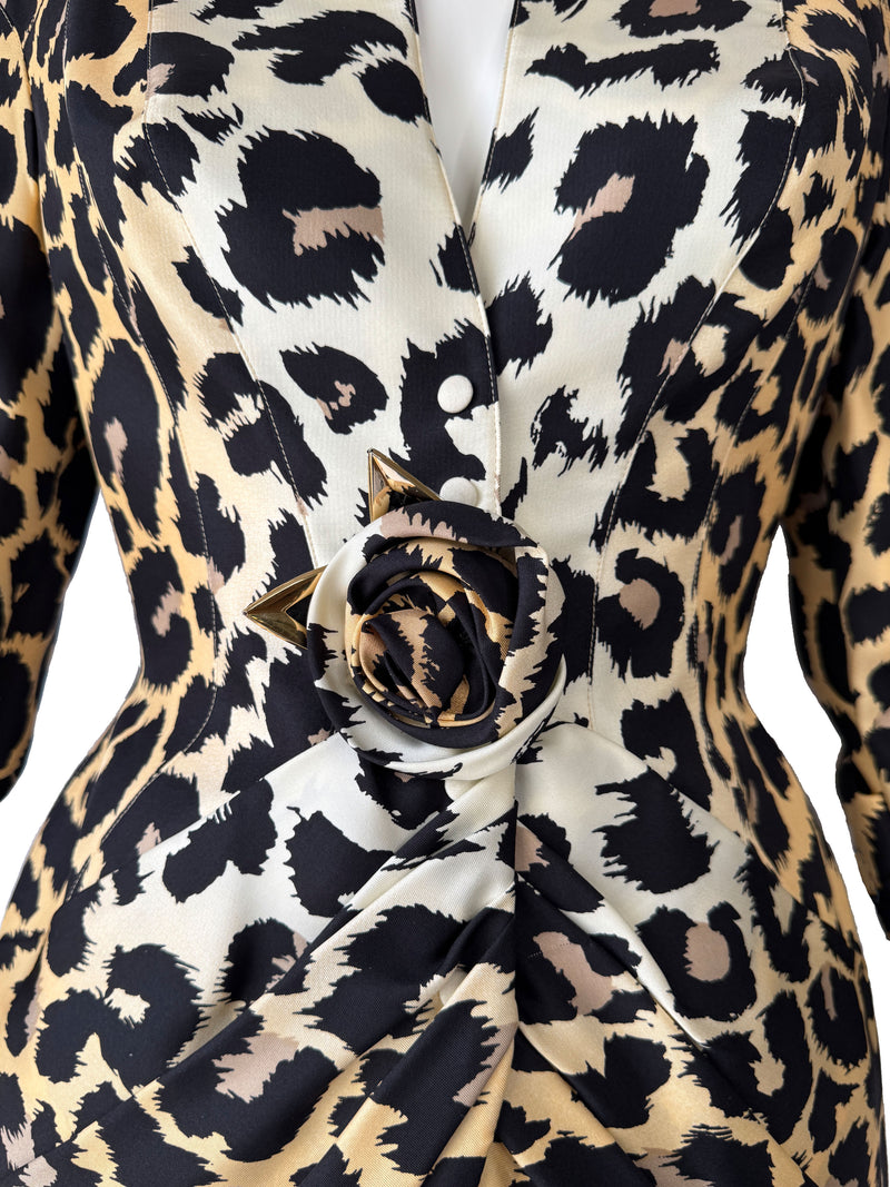 Thierry Mugler Spring 1996 Animal Print Skirt Suit