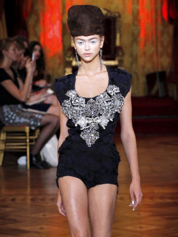 Vivienne Westwood Spring 2013 Embellished Satin Dress