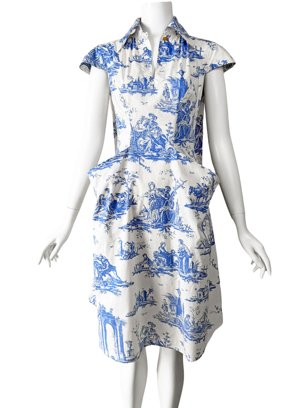 Vivienne Westwood Spring 1996 'Les Femmes' Toile Print Dress